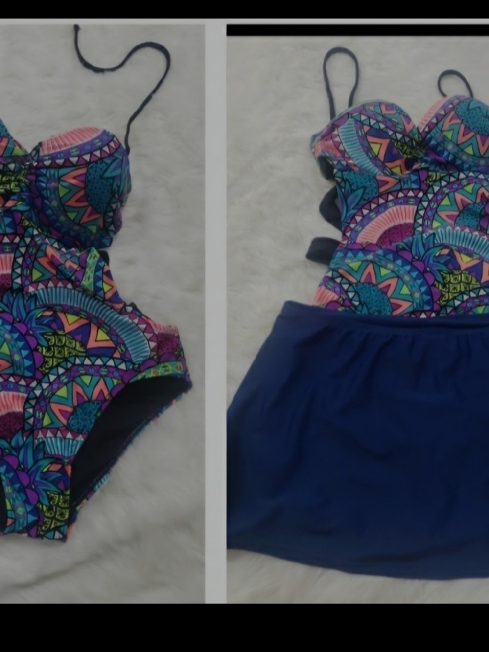 Swimsuit One Piece And Skirt